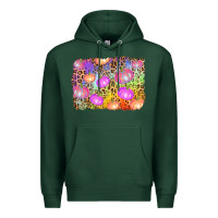 Sports Green colourful pumpkin background Premium Hoodie - AdoDesignShop