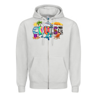 Dove Grey cruise life Zipper Hoodie - RanaPortraitStore