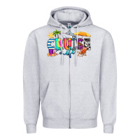 Heather Grey cruise life Zipper Hoodie - RanaPortraitStore