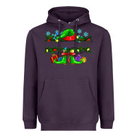 Plum custom name christmas elf Heavyweight Hoodie - texasbilliewilder