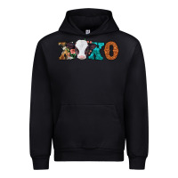 Black xoxo valentines day baby cow Urban Hoodie - Jasminsmagicworld