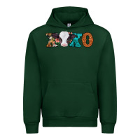 Forest Green xoxo valentines day baby cow Urban Hoodie - Jasminsmagicworld