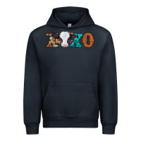 Navy xoxo valentines day baby cow Urban Hoodie - Jasminsmagicworld
