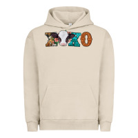 Pigment French Oak xoxo valentines day baby cow Urban Hoodie - Jasminsmagicworld