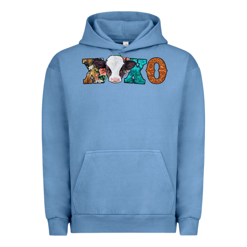 Xoxo Valentines Day Baby Cow Urban Hoodie by Jasminsmagicworld | Teevron