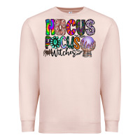 Pale Pink hocus pocus witches Premium Sweatshirt - CowhideDigitalArt