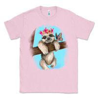 Bubblegum Pink baby sloth Classic Tee - RanaPortraitStore