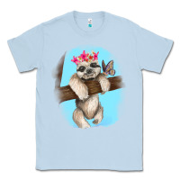 Dusty Blue baby sloth Classic Tee - RanaPortraitStore