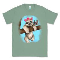 Sage baby sloth Classic Tee - RanaPortraitStore