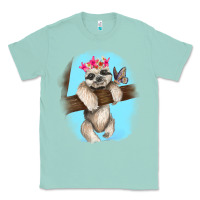 Seafoam baby sloth Classic Tee - RanaPortraitStore