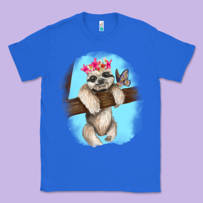 Baby Sloth Classic Tee Designed By Ranaportraitstore