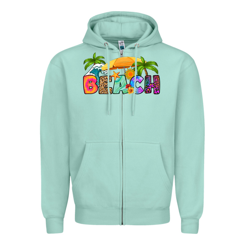 Beach Zipper Hoodie by RanaPortraitStore | Teevron