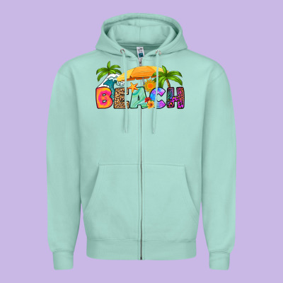 Zipper Hoodie beach