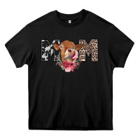 Black mom cow Heavy Core Tee - CowhideDigitalArt