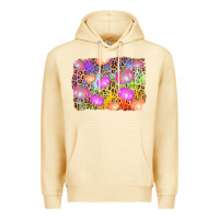 Pina Colada colourful pumpkin background Premium Hoodie - AdoDesignShop