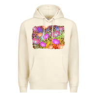 Sandshell colourful pumpkin background Premium Hoodie - AdoDesignShop