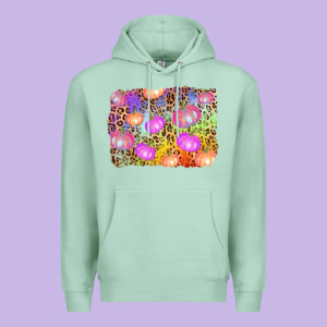 Colourful Pumpkin Background Premium Hoodie Designed By Adodesignshop