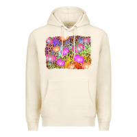 Tofu colourful pumpkin background Premium Hoodie - AdoDesignShop