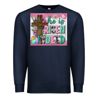 Navy he is risen indeed tumbler Premium Sweatshirt - Neo Western