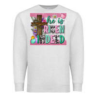 Oatmeal Heather he is risen indeed tumbler Premium Sweatshirt - Neo Western