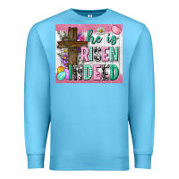 Ocean Blue he is risen indeed tumbler Premium Sweatshirt - Neo Western