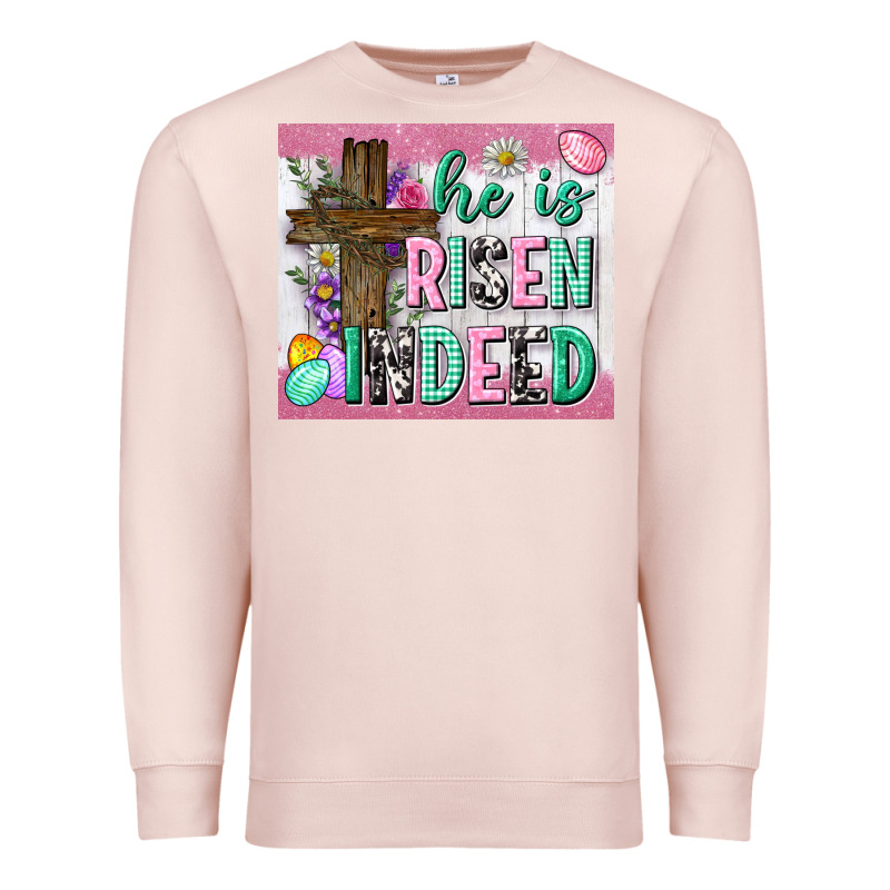 He Is Risen Indeed Tumbler Premium Sweatshirt by Neo Western | Teevron