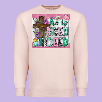 He Is Risen Indeed Tumbler Premium Sweatshirt Designed By Neo Western