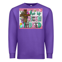 Purple he is risen indeed tumbler Premium Sweatshirt - Neo Western