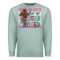 Seafoam he is risen indeed tumbler Premium Sweatshirt - Neo Western