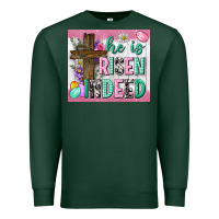 Sports Green he is risen indeed tumbler Premium Sweatshirt - Neo Western