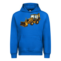 Cobalt Backhoe Loader Truck Urban Hoodie - LillyAllenDesigns