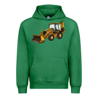 Emerald Backhoe Loader Truck Urban Hoodie - LillyAllenDesigns