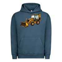 Pigment Midnight Navy Backhoe Loader Truck Urban Hoodie - LillyAllenDesigns