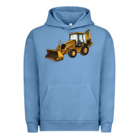 Pigment Pebble Blue Backhoe Loader Truck Urban Hoodie - LillyAllenDesigns