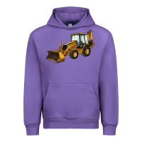 Tulip Backhoe Loader Truck Urban Hoodie - LillyAllenDesigns