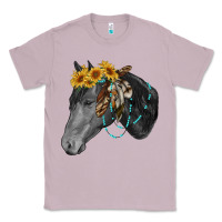 Lilac black and white western horse Classic Tee - RanaPortraitStore
