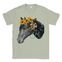 Matcha black and white western horse Classic Tee - RanaPortraitStore