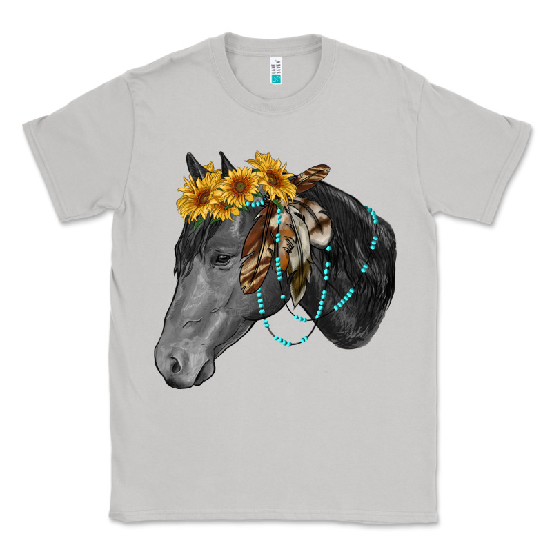 Black And White Western Horse Classic Tee by RanaPortraitStore | Teevron