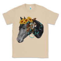 Mushroom black and white western horse Classic Tee - RanaPortraitStore