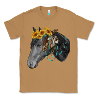 Toasted Coconut black and white western horse Classic Tee - RanaPortraitStore