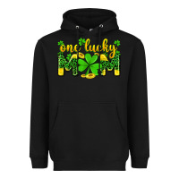 Black one lucky mom Heavyweight Hoodie - Zillion Design Studio