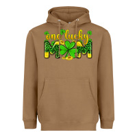 Toasted Coconut one lucky mom Heavyweight Hoodie - Zillion Design Studio