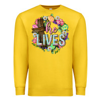 Lemon He lives Easter with flowers Premium Sweatshirt - Neo Western