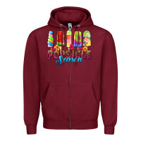 Burgundy popsicle season Zipper Hoodie - RanaPortraitStore