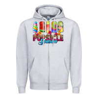 Heather Grey popsicle season Zipper Hoodie - RanaPortraitStore