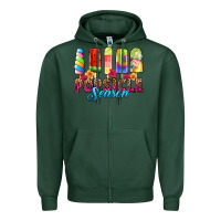 Sports Green popsicle season Zipper Hoodie - RanaPortraitStore