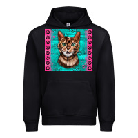 Black Western Bengal Cat Urban Hoodie - LillyAllenDesigns