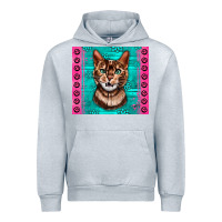 Heather Grey Western Bengal Cat Urban Hoodie - LillyAllenDesigns