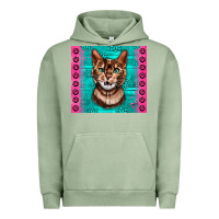 Pigment Oil Green Western Bengal Cat Urban Hoodie - LillyAllenDesigns