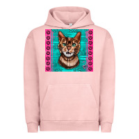 Pigment Salmon Western Bengal Cat Urban Hoodie - LillyAllenDesigns